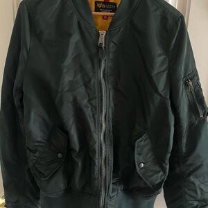 Alpha Industries Bomber Jacket Men’s Size M Green